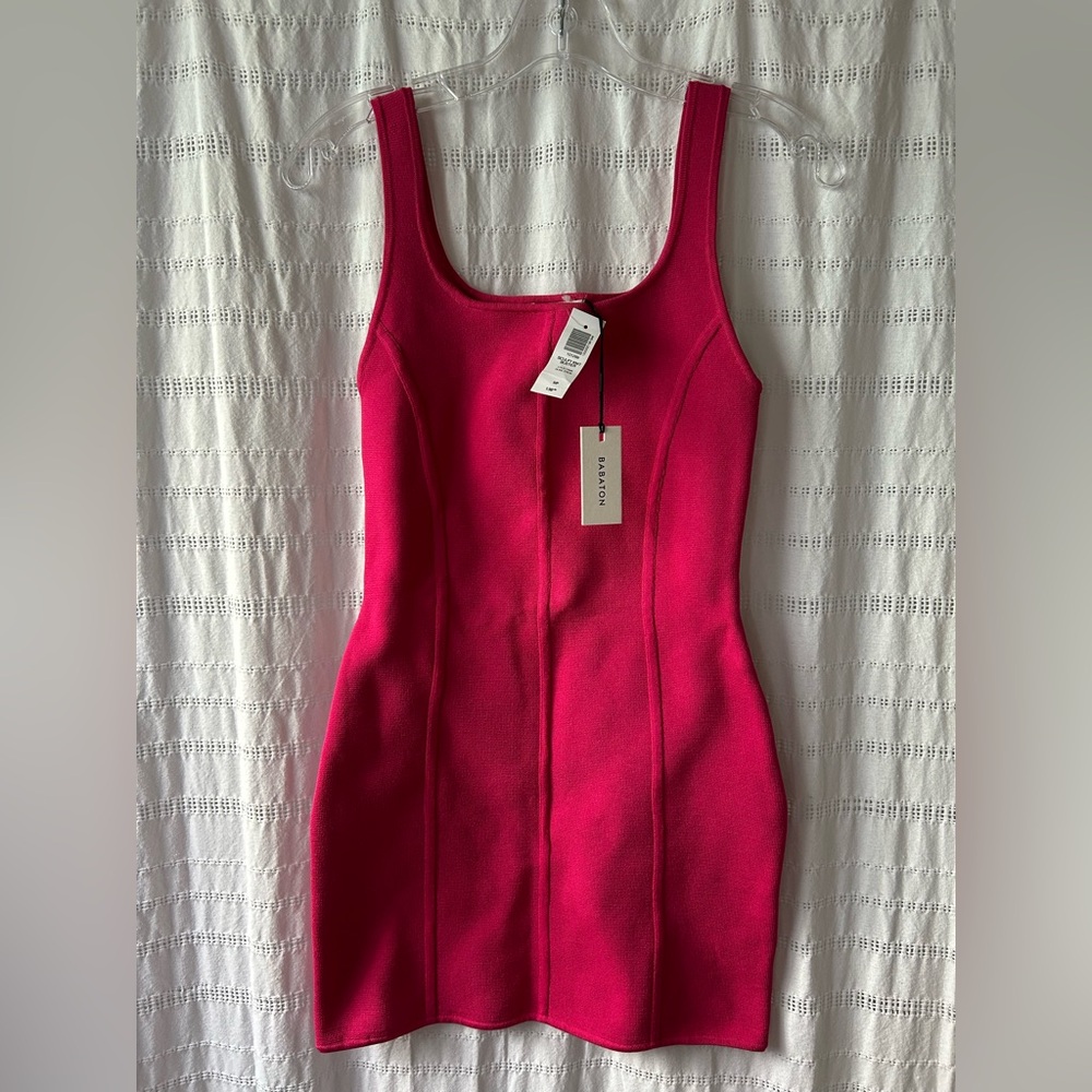 Prom Grad Aritzia Pink Dress Sculpt Knit Bustier 🩷💄💕